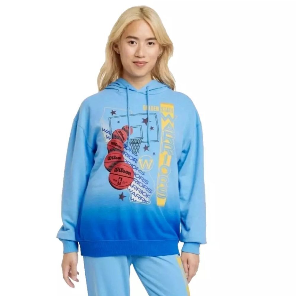 🆕👕NBA Golden State Warriors Oversized Graphic Hoodie - Picture 2 of 6